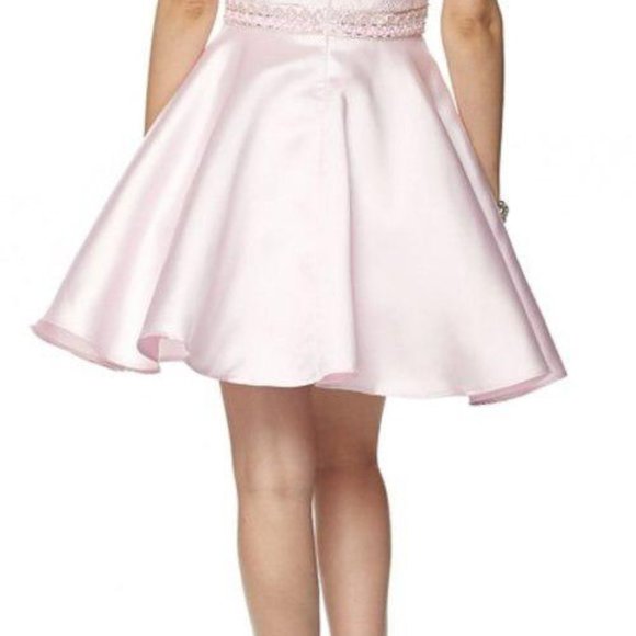 Halter Neck A-Line Shape Prom Dress JT781 - Picture 3 of 5